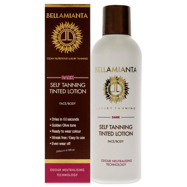 Self-Tanning Tinted Lotion - Dark by Bellamianta for Women - 6.76 oz Bronzer