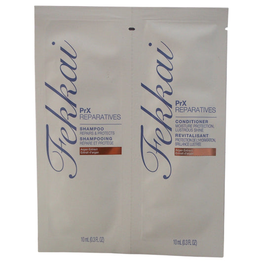 PRX Reparatives Shampoo & Conditioner Duo by Frederic Fekkai for Unisex - 2 x 0.3 oz Shampoo & Conditioner