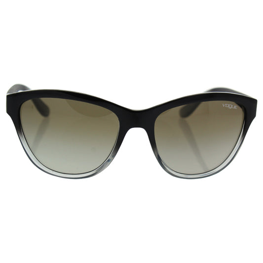 Vogue VO2993S 1880-8E - Top Black Gradient Grey Transparent-Dark Green Gradient by Vogue for Women - 57-18-140 mm Sunglasses