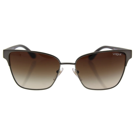 Vogue VO3983S 548-S-13 - Matte Brushed Gunmetal-Brown Gradient by Vogue for Women - 58-17-140 mm Sunglasses