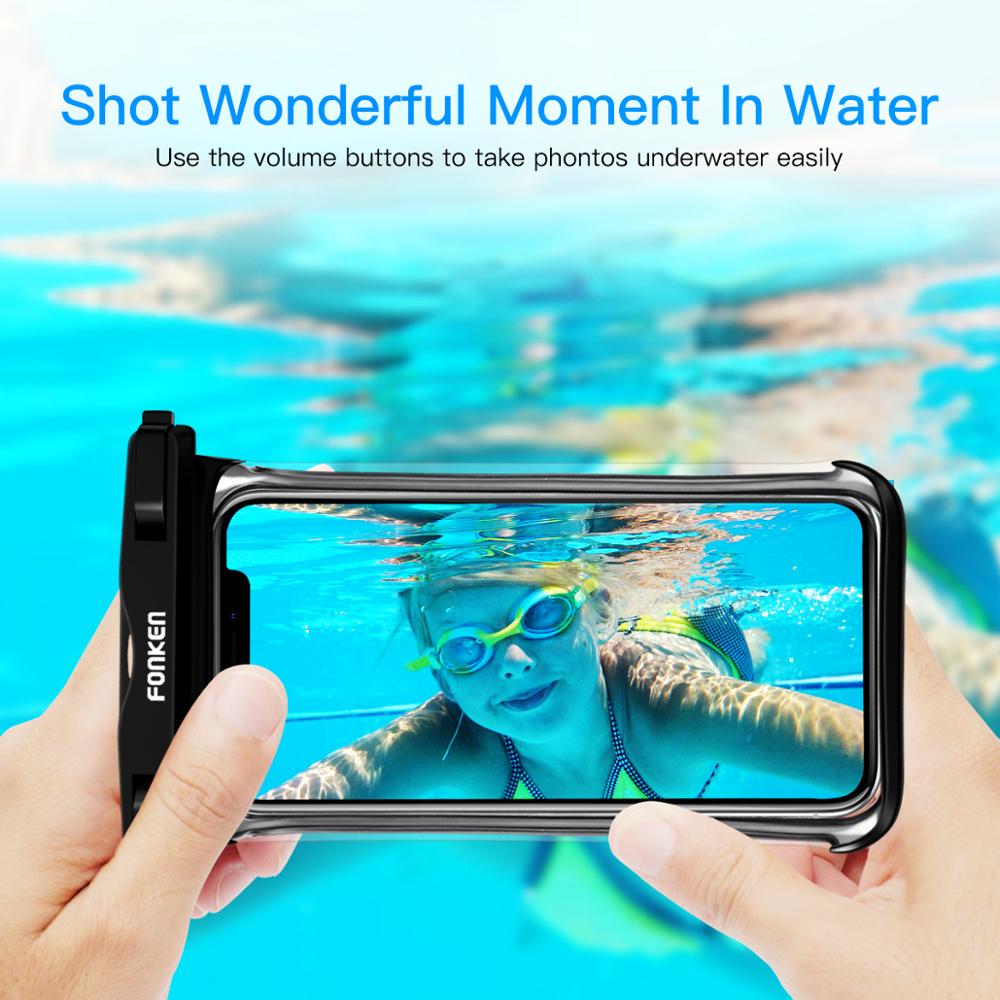 Mobile phone touch screen diving cover waterproof bag