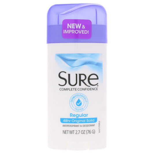 Original Solid Anti-Perspirant Deodorant - Regular by Sure for Unisex - 2.7 oz Deodorant Stick
