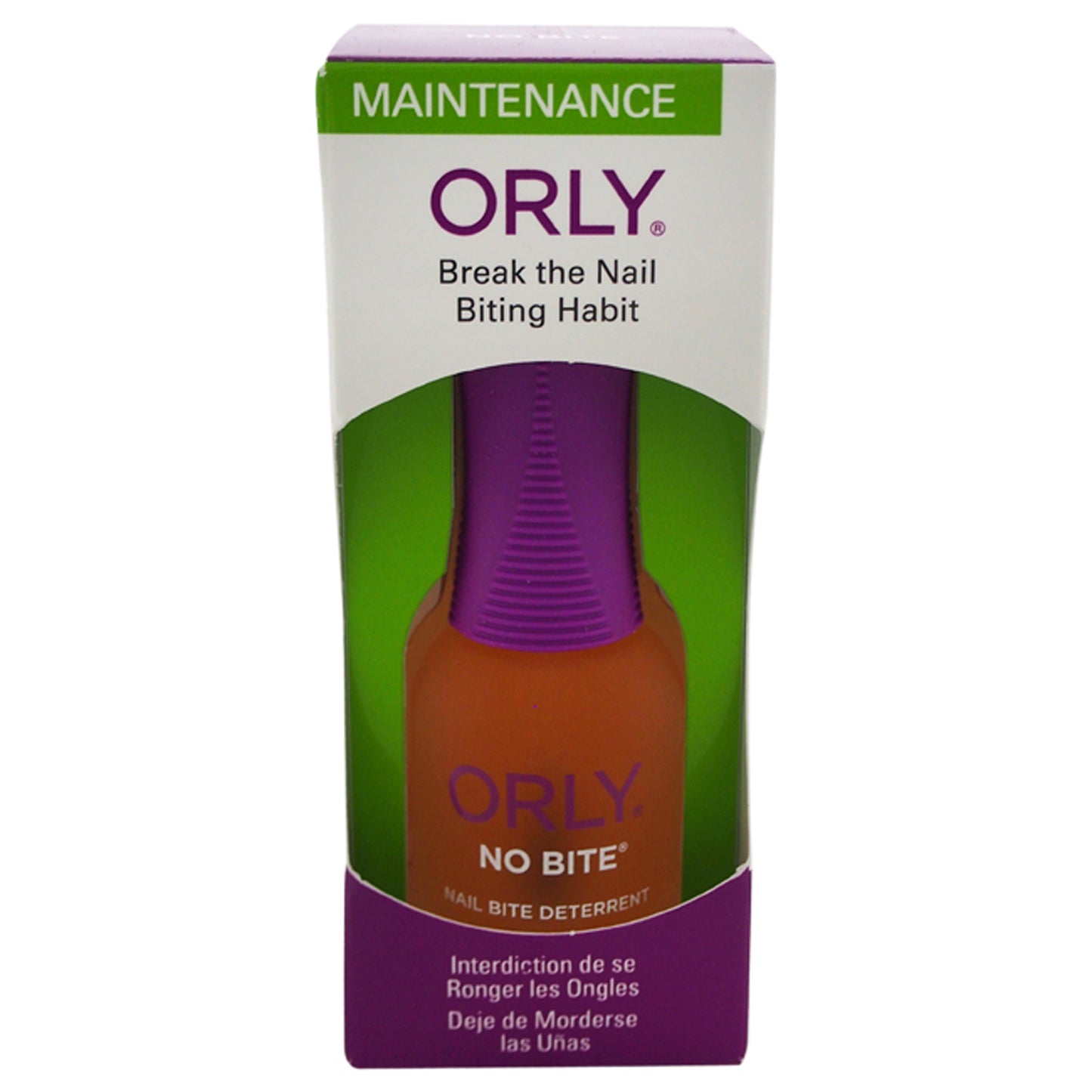 No Bite Nail Bite Deterrent by Orly for Women - 0.6 oz Nail Treatment