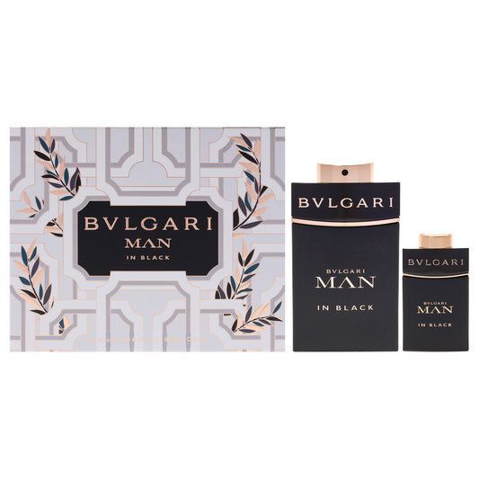 Bvlgari Man In Black by Bvlgari for Men - 2 Pc Gift Set 3.4oz EDP Spray, 0.5oz EDP Spray
