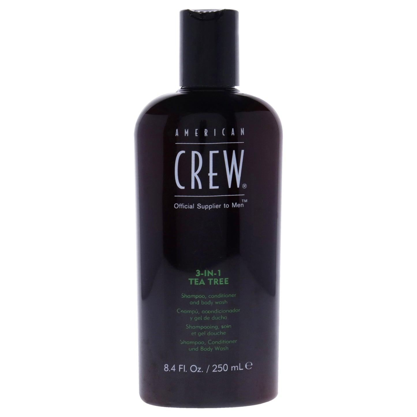 3-In-1 Tea Tree Shampoo, Conditioner and Body Wash by American Crew for Men - 8.4 oz Shampoo, Conditioner and Body Wash