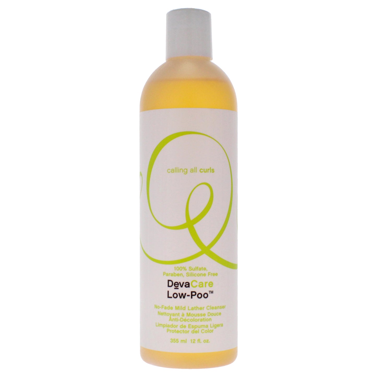 DevaCare Low-Poo No-Fade Mild Lather Cleanser by DevaCurl for Unisex - 12 oz Cleanser