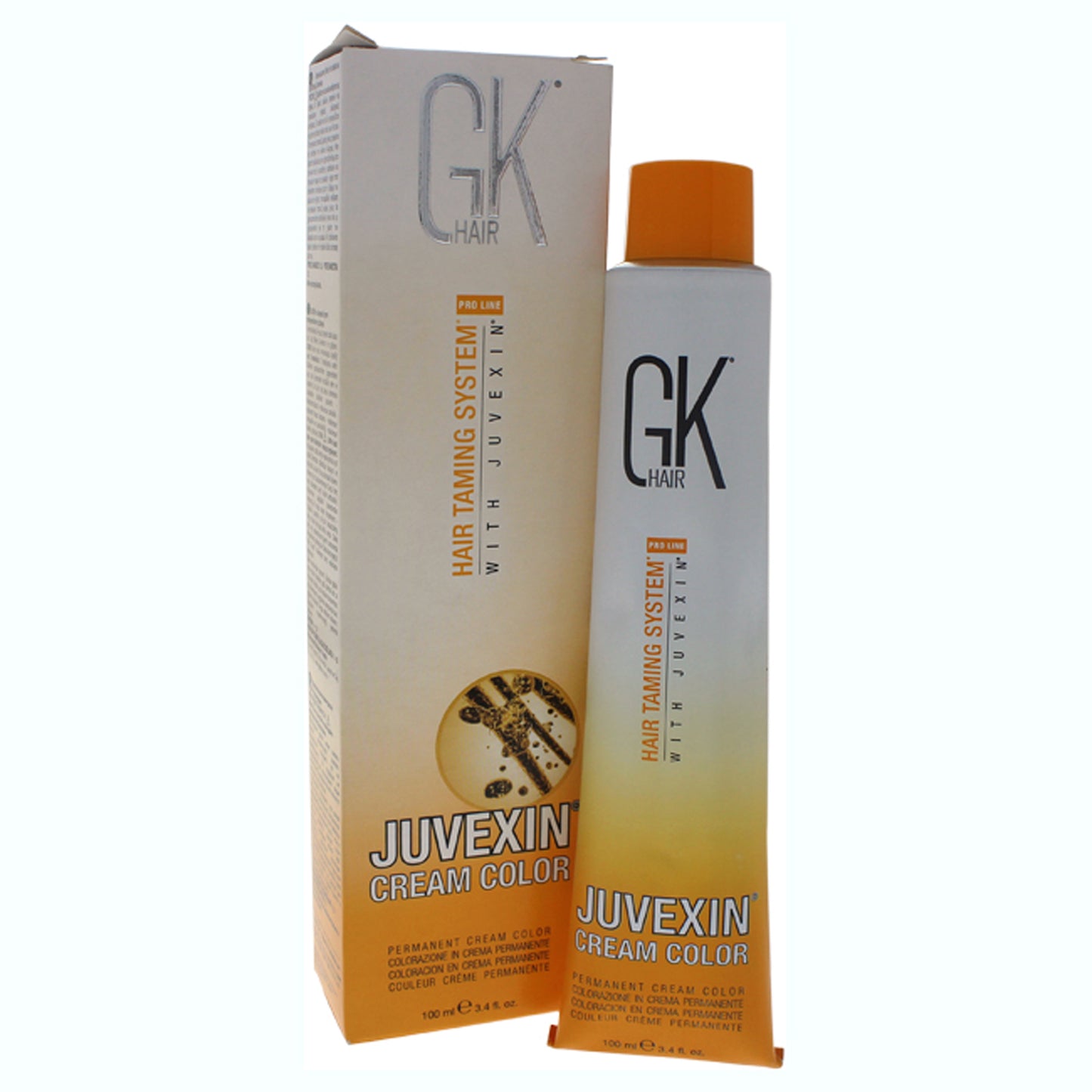 Hair Taming System Juvexin Cream Color - # 8 Light Blonde by Global Keratin for Unisex - 3.4 oz Hair Color