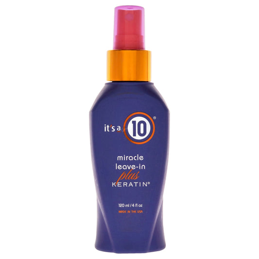 Miracle Leave In Plus Keratin by Its A 10 for Unisex - 4 oz Hair Spray