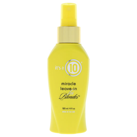 Miracle Leave-In For Blondes by Its A 10 for Unisex - 4 oz Treatment