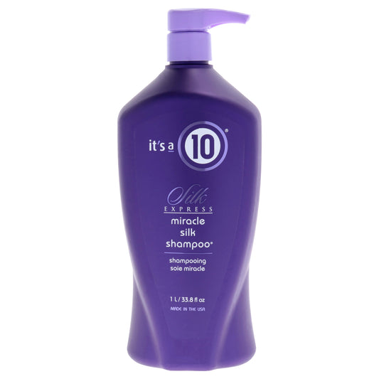 Silk Express Miracle Silk Shampoo by Its A 10 for Unisex - 33.8 oz Shampoo