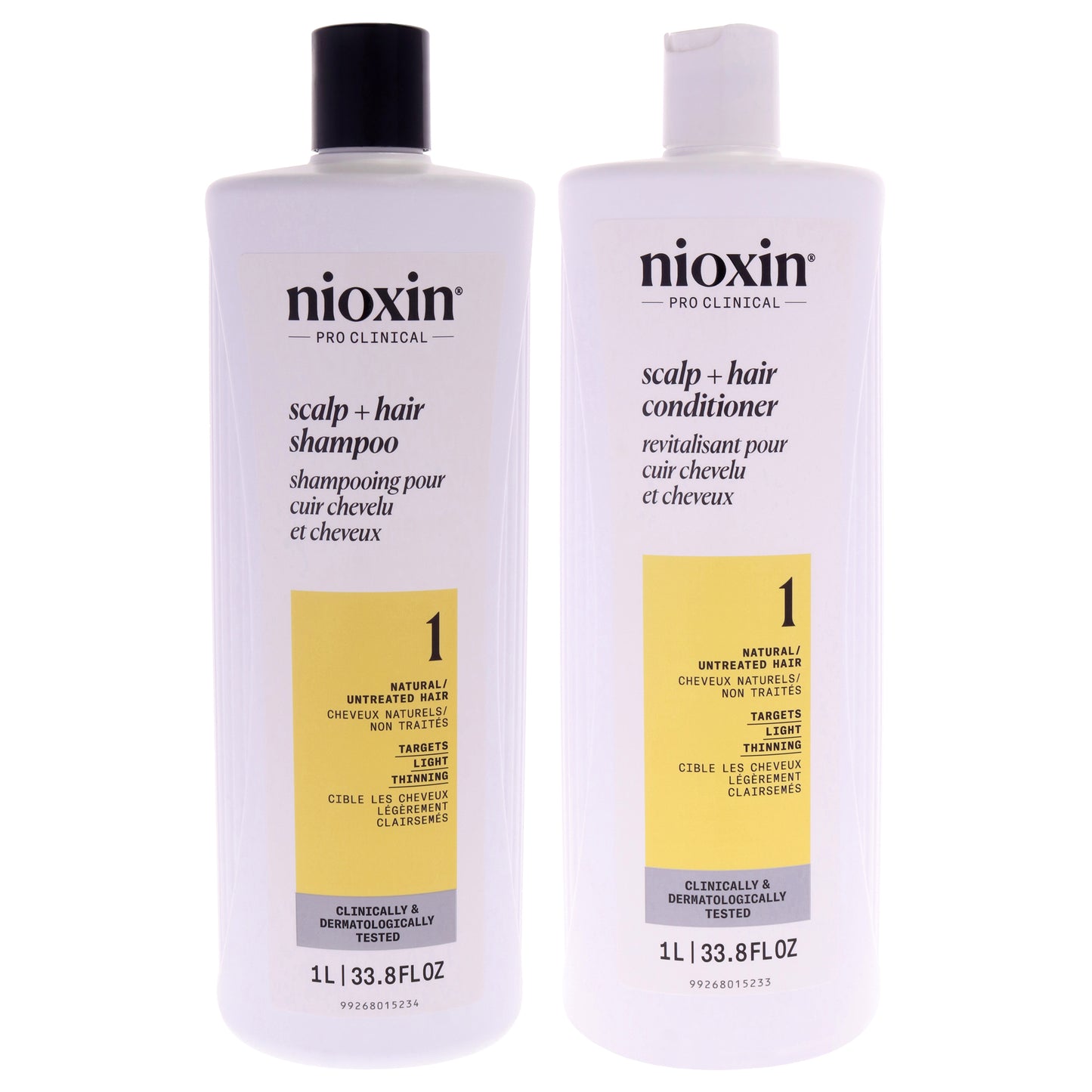 System 1 Duo by Nioxin for Unisex - 2 x 33.8 oz Shampoo, Conditioner