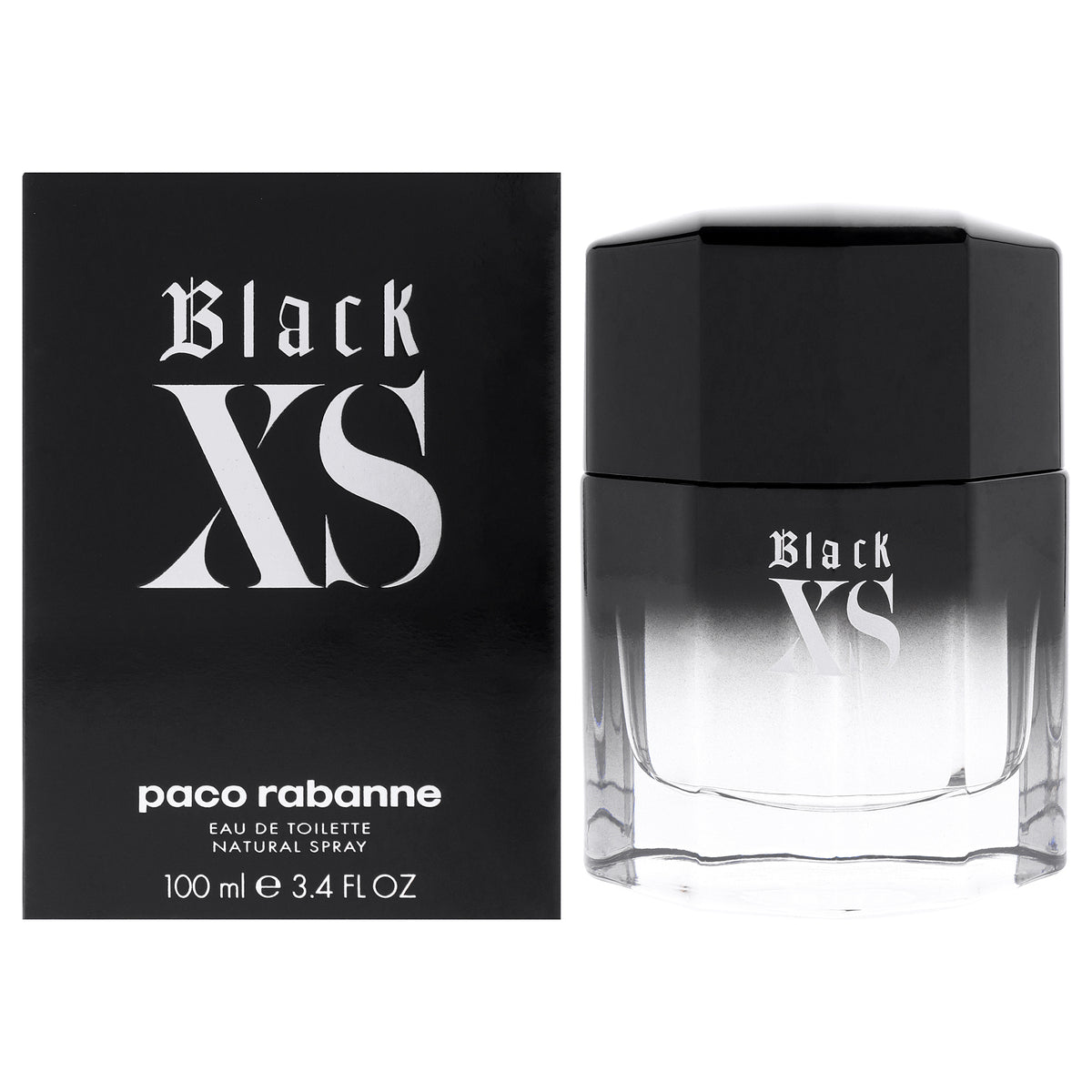 Black XS by Paco Rabanne for Men - 3.4 oz EDT Spray