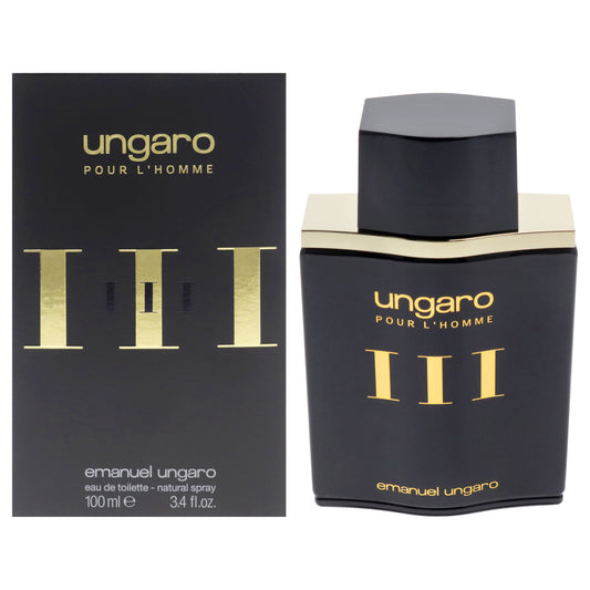 Ungaro III by Emanuel Ungaro for Men - 3.4 oz EDT Spray