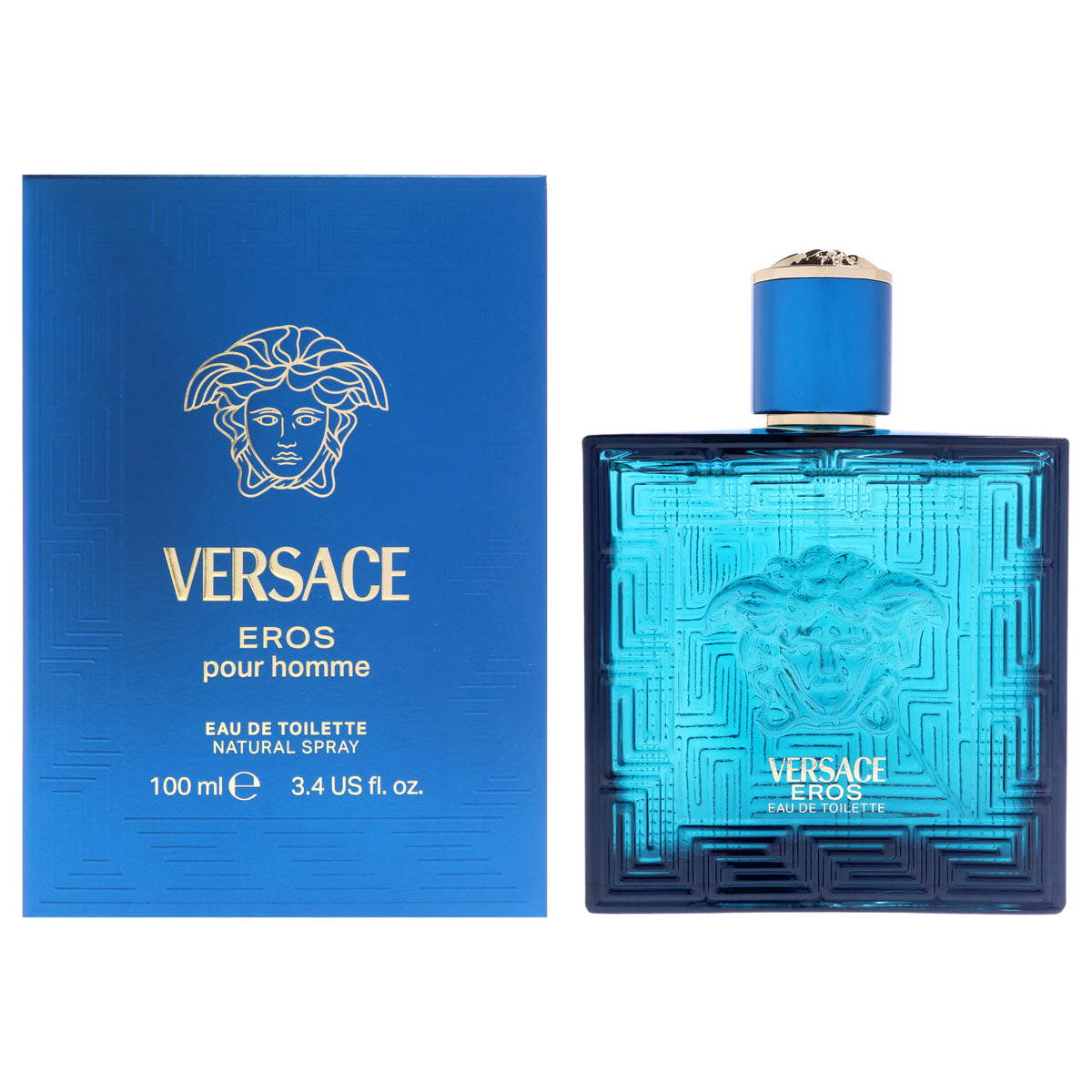 Versace Eros by Versace for Men - 3.4 oz EDT Spray