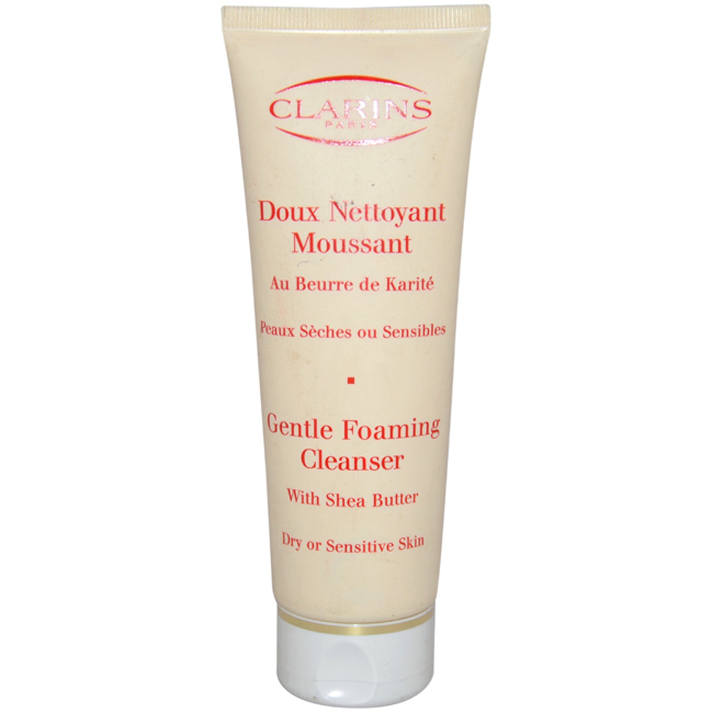 Gentle Foaming Cleanser With Shea Butter For Dry Or Sensitive Skin by Clarins for Unisex - 4.4 oz Cleanser (Unboxed)
