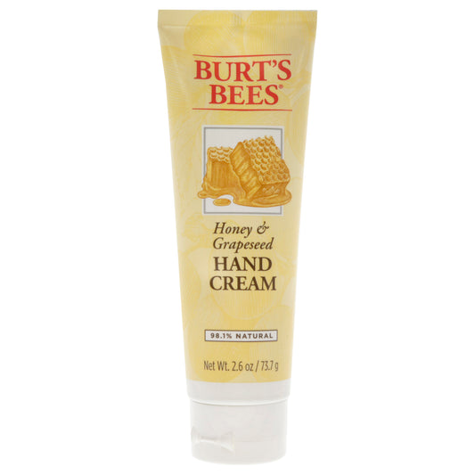 Honey and Grapeseed Hand Cream by Burts Bees for Unisex - 2.6 oz Cream