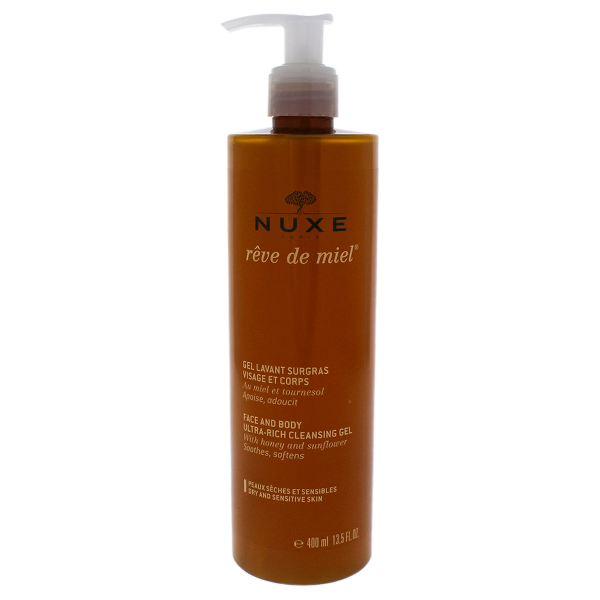Reve De Miel - Face and Body Ultra-Rich Cleansing Gel by Nuxe for Unisex - 13.5 oz Gel