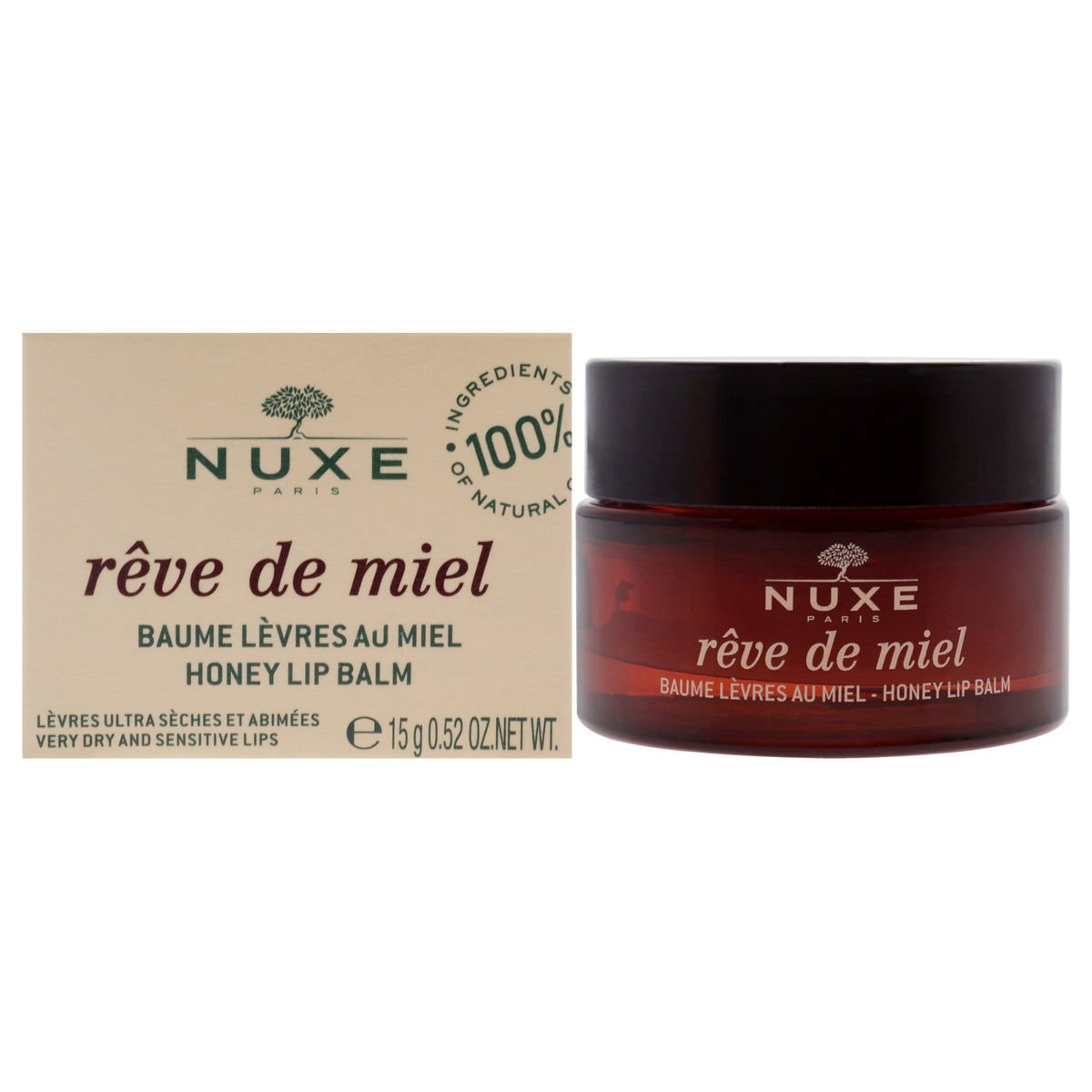 Reve De Miel - Ultra Nourishing Lip Balm by Nuxe for Unisex - 0.52 oz Lip Balm