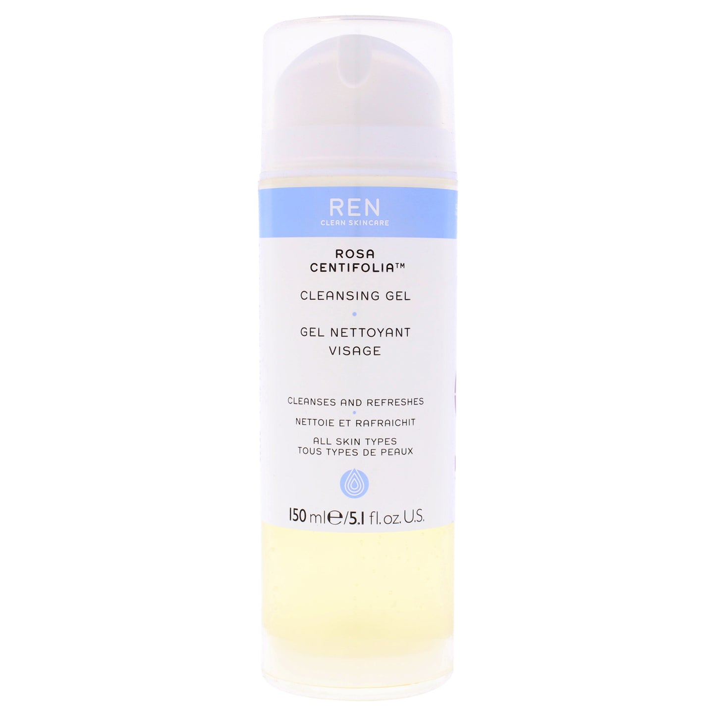 Rosa Centifolia Cleansing Gel by REN for Unisex - 5.1 oz Cleanser