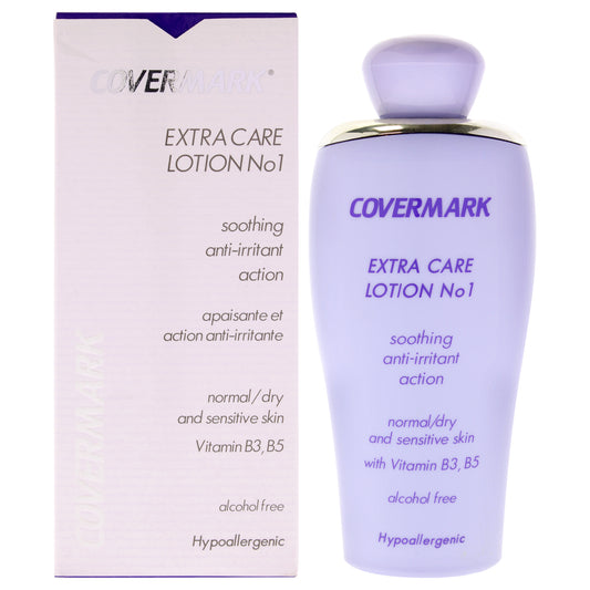 Extra Care Lotion No1 Soothing Anti-Irritant Action - Normal Dry Sensitive Skin by Covermark for Women - 6.76 oz Lotion