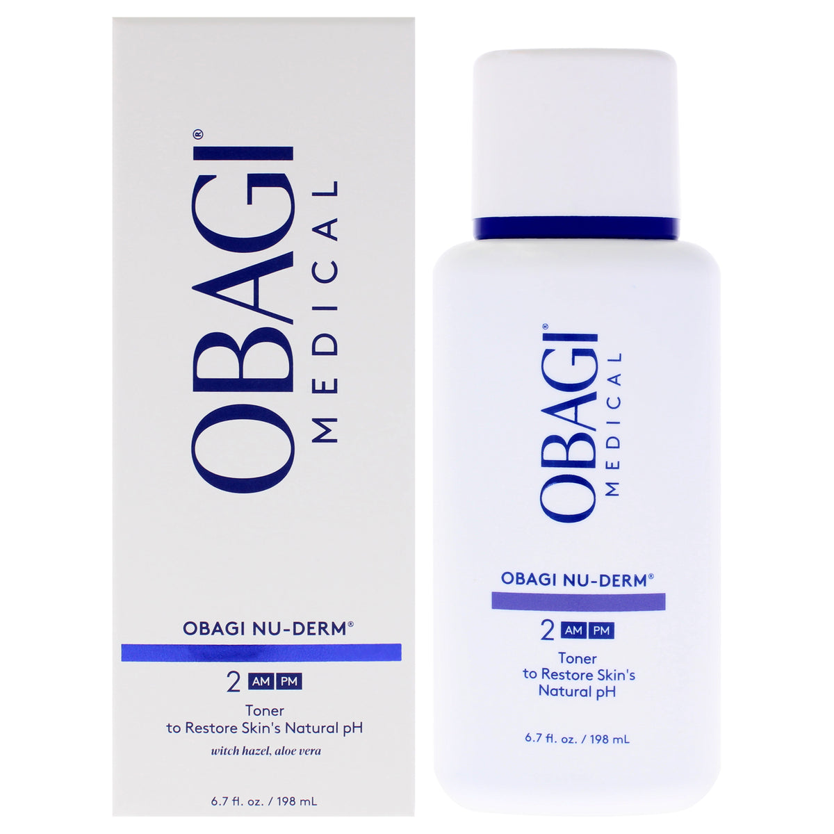 Nu-Derm 2 AM-PM Skin Toner by Obagi for Women - 6.7 oz Toner