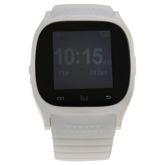 EK-B1 Montre Connectee Silicone Strap Smart Watch - White by Eclock for Men - 1 Pc Watch