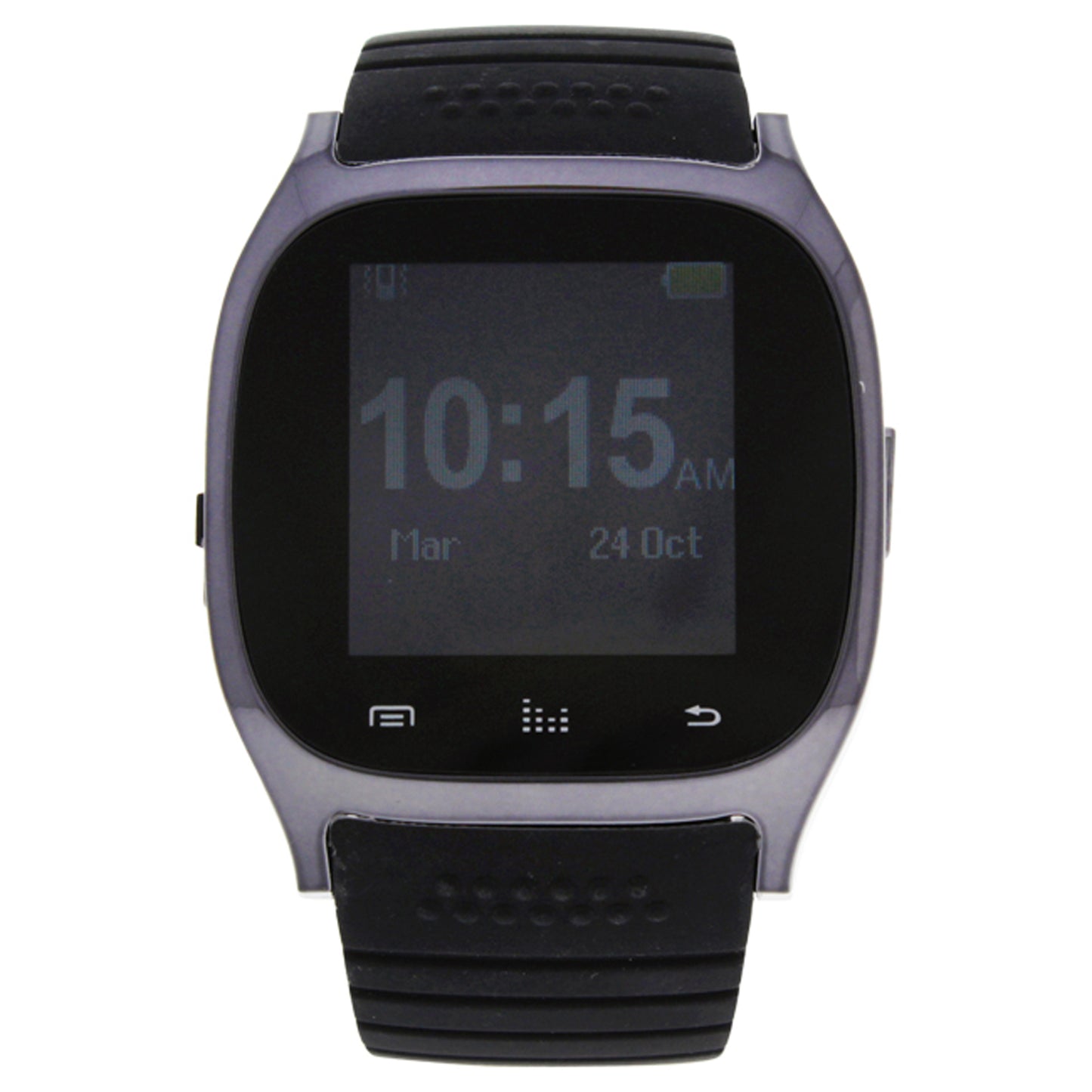 EK-B3 Montre Connectee Silicone Strap Smart Watch - Black by Eclock for Men - 1 Pc Watch