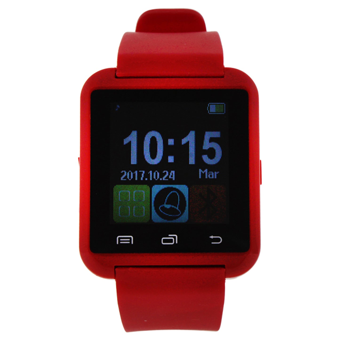EK-A2 Montre Connectee Silicone Strap Smart Watch - Red by Eclock for Unisex - 1 Pc Watch
