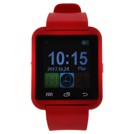 EK-A2 Montre Connectee Silicone Strap Smart Watch - Red by Eclock for Unisex - 1 Pc Watch