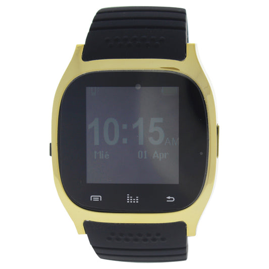 EK-B5 Montre Connectee Silicone Strap Smart Watch - Gold-Black by Eclock for Unisex - 1 Pc Watch