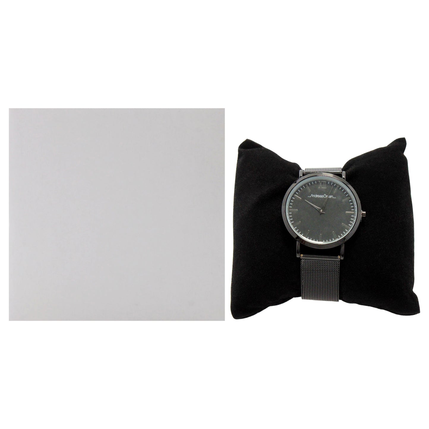 AO-134 Distrig - Black Stainless Steel Mesh Bracelet Watch by Andreas Osten for Women - 1 Pc Watch