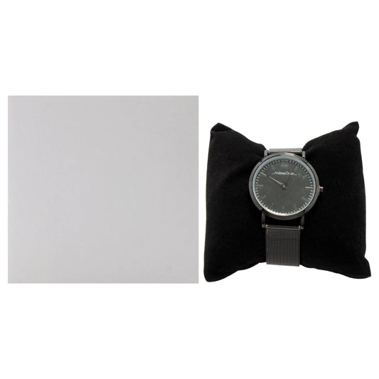 AO-134 Distrig - Black Stainless Steel Mesh Bracelet Watch by Andreas Osten for Women - 1 Pc Watch