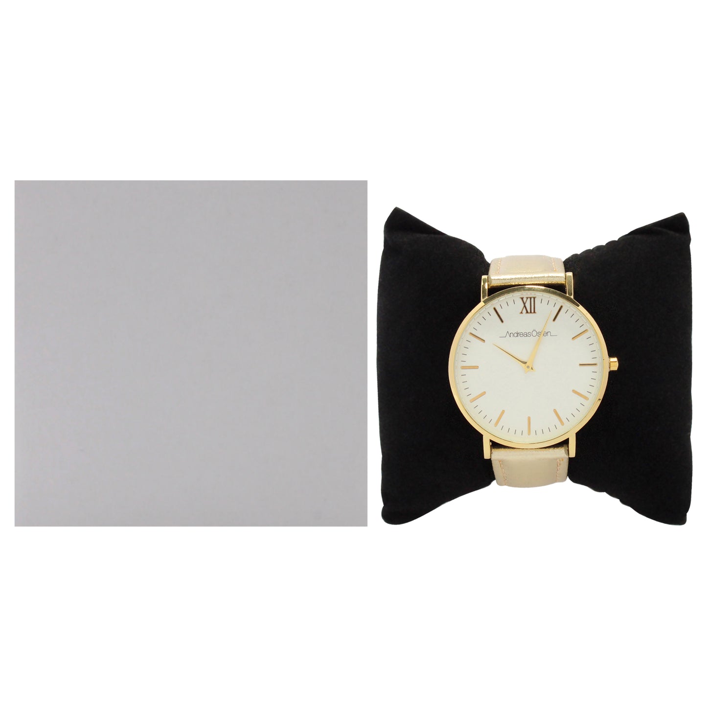 AO-188 Hygge - Gold-White Dial-Gold Leather Strap Watch by Andreas Osten for Women - 1 Pc Watch