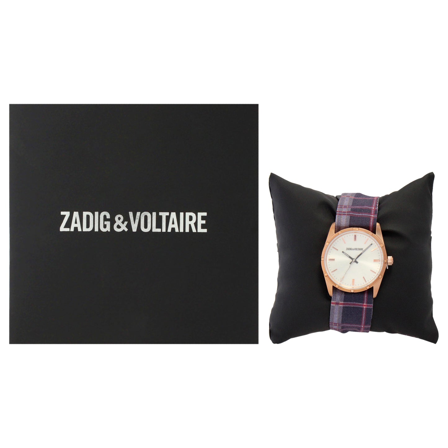 ZVF203 Rose Gold-Purple Multicolor Cloth Bracelet Watch by Zadig & Voltaire for Women - 1 Pc Watch