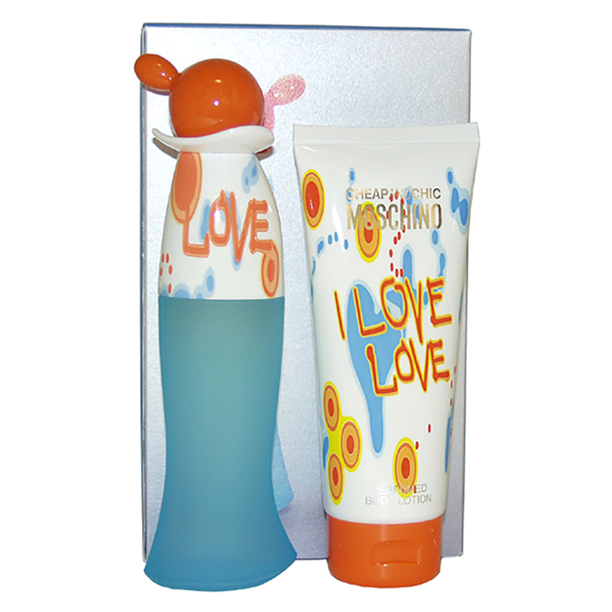 I Love Love Cheap And Chic by Moschino for Women - 2 Pc Gift Set 1.7oz EDT Spray, 3.4oz Perfumed Body Lotion