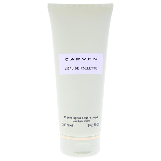 Leau De Toilette Light Body Cream by Carven for Women - 6.66 oz Cream