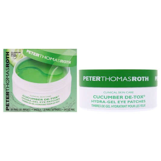 Cucumber De-Tox Hydra-Gel Eye Patches by Peter Thomas Roth for Unisex - 60 Pc Patches
