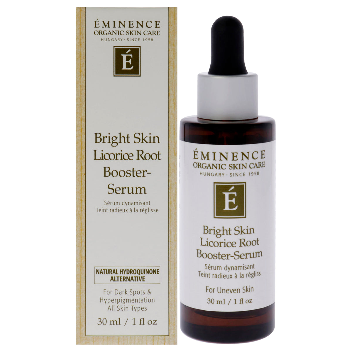 Bright Skin Licorice Root Booster-Serum by Eminence for Unisex - 1 oz Serum