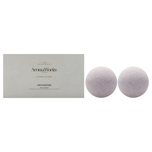 Nurture Aromabombs Duo by Aromaworks for Unisex - 2 x 8.81 oz Bath Bomb