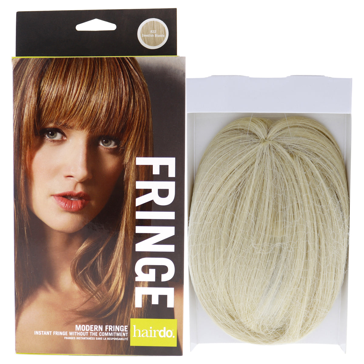 Modern Fringe Clip In Bang - R22 Swedish Blonde by Hairdo for Women - 1 Pc Hair Extension