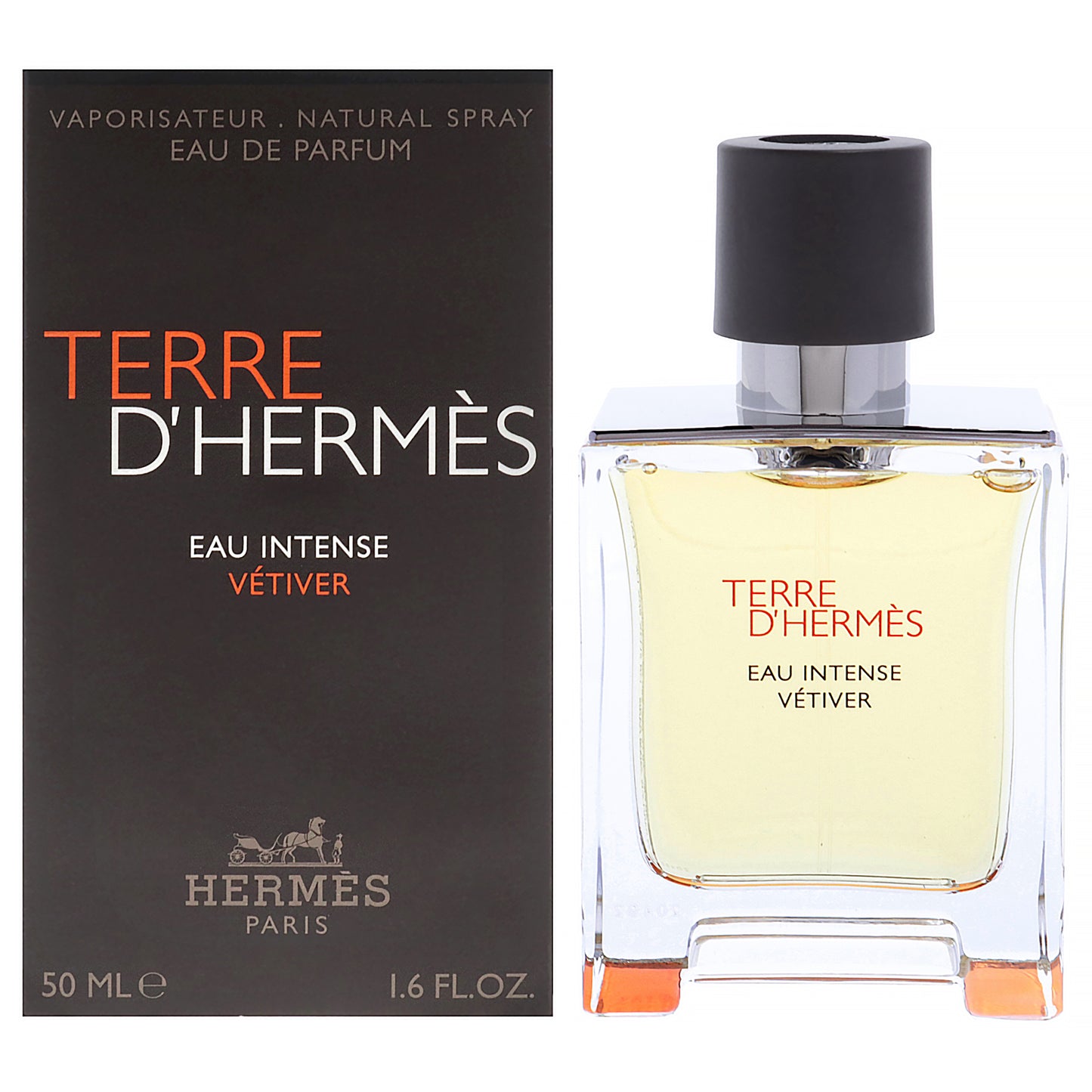 Terre DHermes Eau Intense Vetiver by Hermes for Men - 1.6 oz EDP Spray