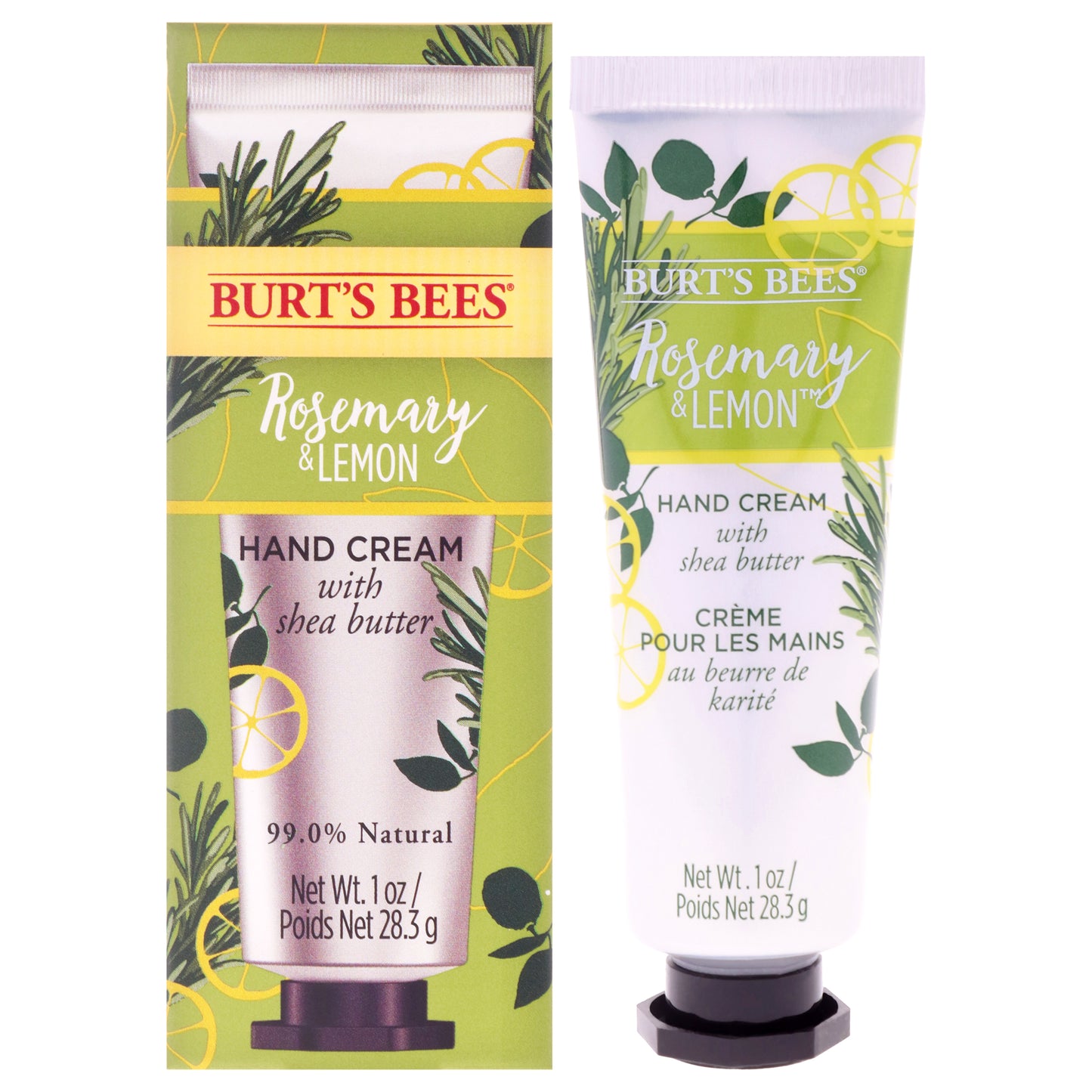 Rosemary and Lemon Hand Cream by Burts Bees for Unisex - 1 oz Hand Cream
