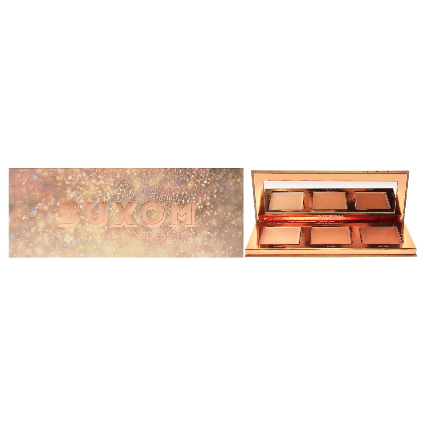 Divine Goddess Luminizing Highlighter Palette by Buxom for Women - 0.48 oz Highlighter