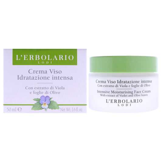 Intensive Moisturising Face Cream by LErbolario for Unisex - 1.6 oz Cream
