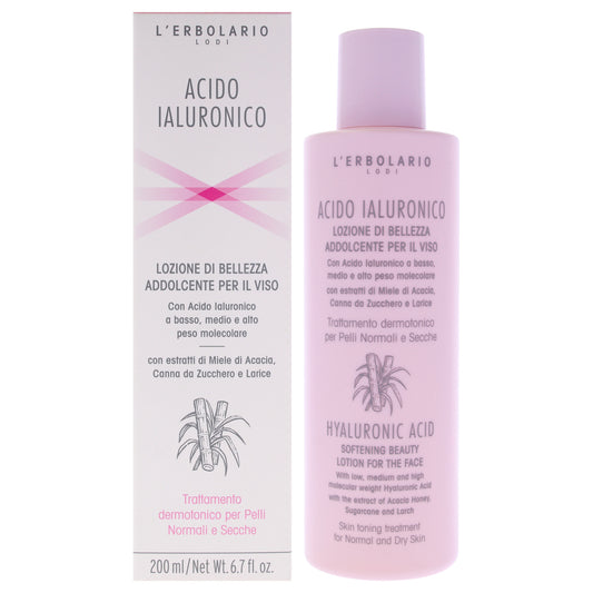 Hyaluronic Acid Softening Beauty Lotion by LErbolario for Unisex - 6.7 oz Lotion