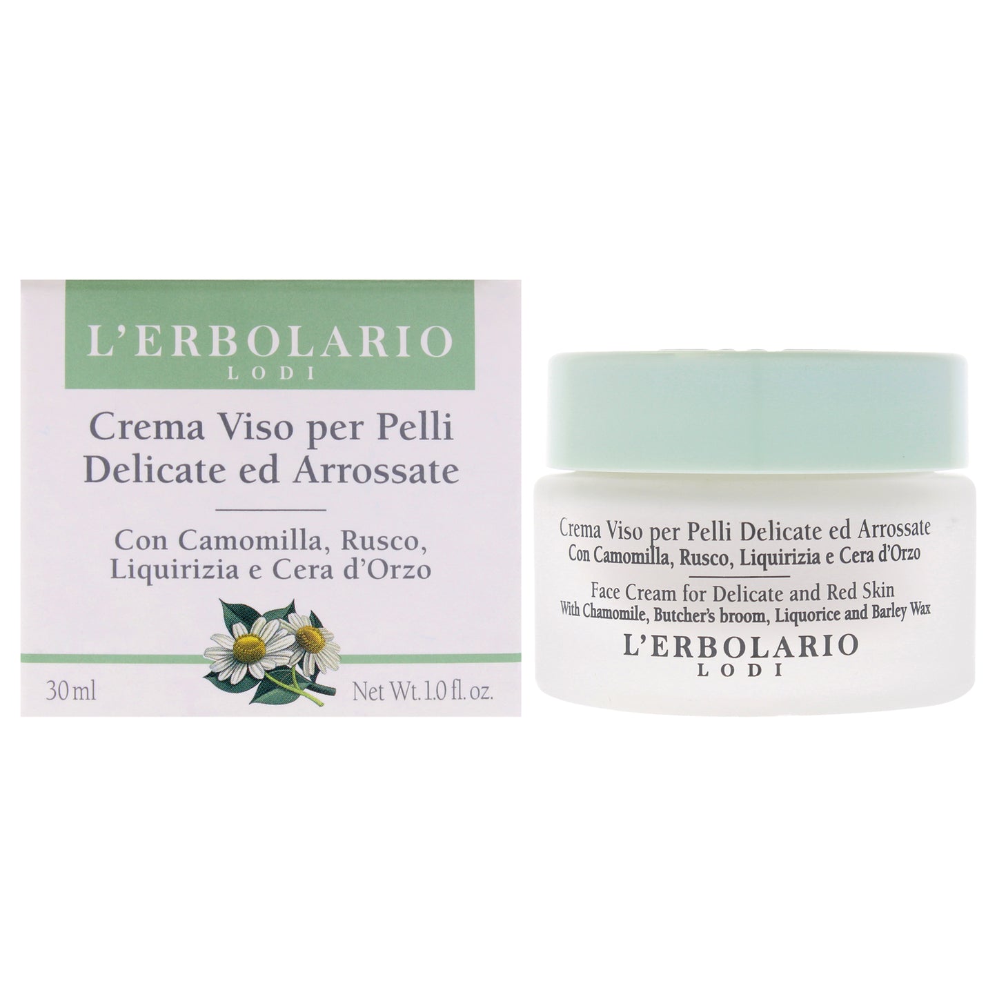 Face Cream for Delicate and Red Skin by LErbolario for Women - 1 oz Cream
