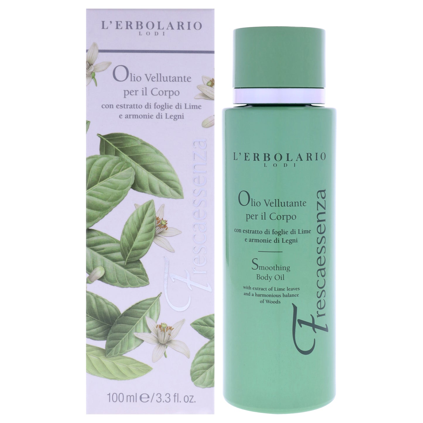 Smoothing Body Oil - Frescaessenza by LErbolario for Unisex - 3.3 oz Oil