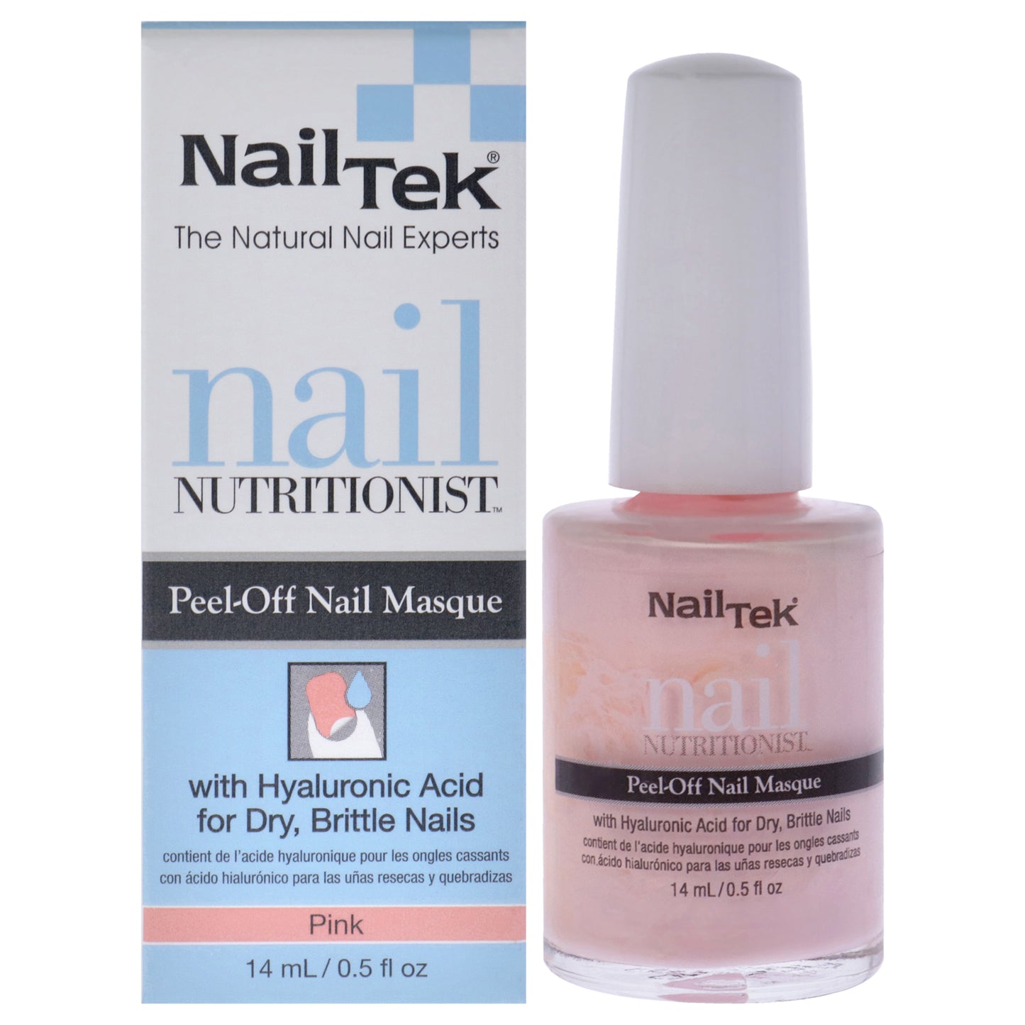 Nail Nutritionist Peel-Off Nail Masque - Pink by Nail Tek for Women - 0.5 oz Nail Treatment