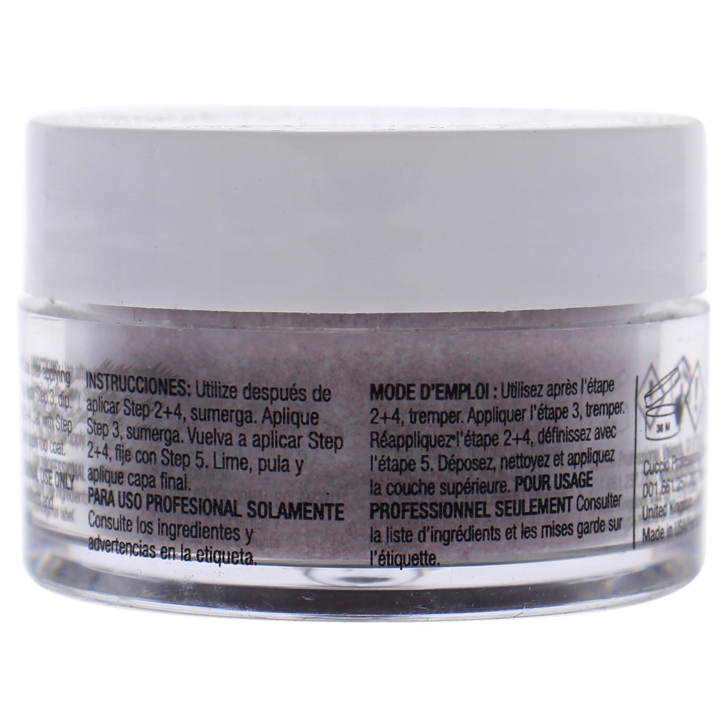 Pro Powder Polish Nail Colour Dip System - Ruby Red Glitter by Cuccio Pro for Women - 0.5 oz Nail Powder