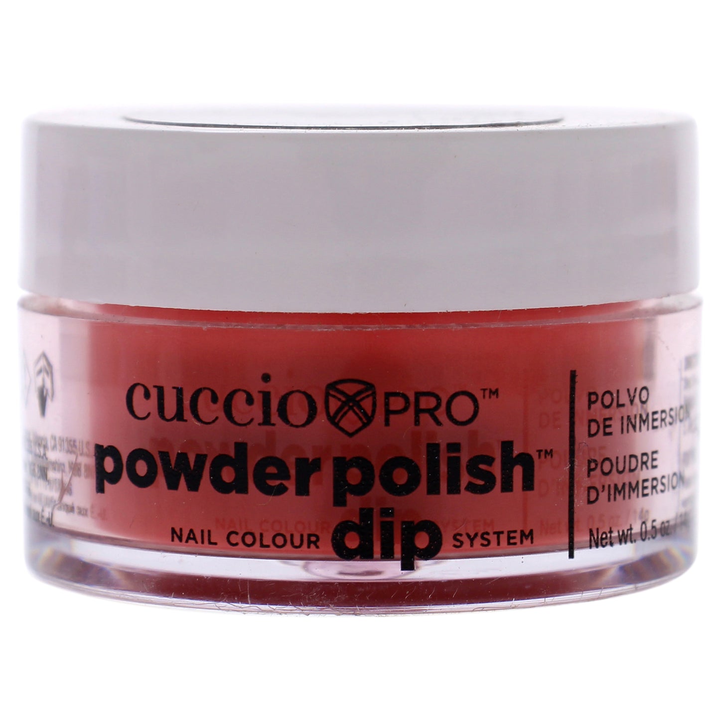 Pro Powder Polish Nail Colour Dip System - Red with Orange Undertones by Cuccio Pro for Women - 0.5 oz Nail Powder
